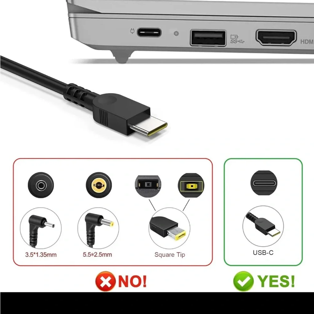 Lenovo Black Power Adapter for Tablets